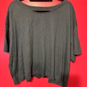 Zella Women's Oversized Green T-Shirt 3XL Casual Relaxed Fit